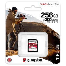 Kingston 256GB SD Canvas React Plus (SDXC Class 10 UHS-II U3) (SDR2/256GB) mem&oacute;riak&aacute;rtya SDR2/256GB