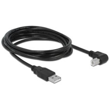 DELOCK K&aacute;bel USB 2.0, USB A - USB B, 90&deg; 83529