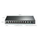 TP-LINK Switch 9x1000Mbps (8xPOE+) + 1xGigabit kombó SFP, TL-SG1210MP TL-SG1210MP