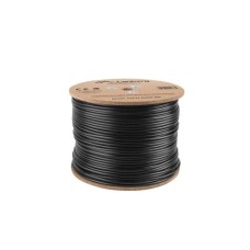 LANBERG LAN cable UTP cat.5e 305m black solid CU fluke LCU5-12CU-0305-BK