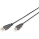 ACT AC3032 USB 2.0 connection cable A male - B male 1,8m Black AC3032