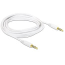 DeLock Cable Stereo Jack 3.5 mm 4 pin male > male 2m 83441