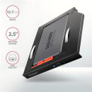 AXAGON RSS-CD12 ODD – 2,5" SATA SSD/HDD Caddy 12,7mm Black RSS-CD12