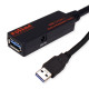 USB 3.0 hosszabbító kábel 10m+erősítő +4port Hub Roline 12.04.1097 12.04.1097