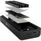 Raidsonic IB-180MC-C31 M.2 2280 PCIe NVMe / SATA3 USB3.2 Gen 2×1 C külső ház fekete IB-180MC-C31