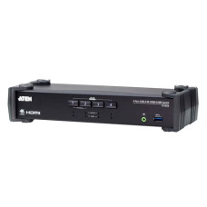 ATEN 2-Port USB 3.0 4K HDMI KVMP Switch with Audio Mixer Mode CS1822-AT-G