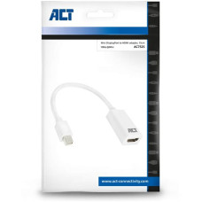 ACT AC7525 Mini DisplayPort male to HDMI-A female adapter 0,15m White AC7525