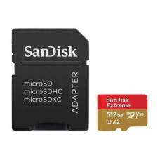 Sandisk 128GB microSDXC Class 10 U3 V30 A2 Extreme + adapterrel 121586