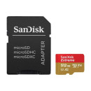 Sandisk 64GB microSDXC Class 10 U3 V30 A2 Extreme + adapterrel 121585