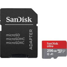 Sandisk 256GB SD micro (A1 Class 10 UHS-I) Ultra Android memória kártya 215423 Sandisk 256GB SD micro (A1 Class 10 UHS-I) Ultra Android memória kártya 215423