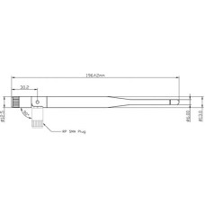 DeLock WLAN 802.11 ac/a/b/g/n Antenna SMA plug 2 dBi omnidirectional with tilt joint Black 89437 DeLock WLAN 802.11 ac/a/b/g/n Antenna SMA plug 2 dBi omnidirectional with tilt joint Black 89437
