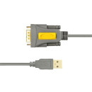 AXAGON ADS-1PSN USB-A 2.0 - serial RS-232 DB9-M Prolific adapter / cable 1,5m Black ADS-1PSN