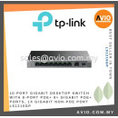 TP-Link LS1210GP 10-Port Gigabit Desktop Switch with 8-Port PoE+ LS1210GP