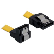 DELOCK kábel SATA 6 Gb/s egyenes-90 fok le 50cm sárga 82811 DELOCK kábel SATA 6 Gb/s egyenes-90 fok le 50cm sárga 82811