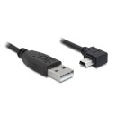 DELOCK kábel USB 2.0 Type-A male > USB Mini-B male 90 fokos 2m 82682